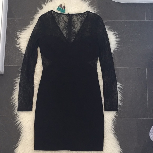 Dynamite black long sleeve lazy bodycon dress - Picture 4 of 5